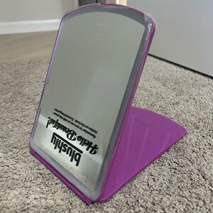 Blushly Purple Folding Vanity Mirror with LED Light